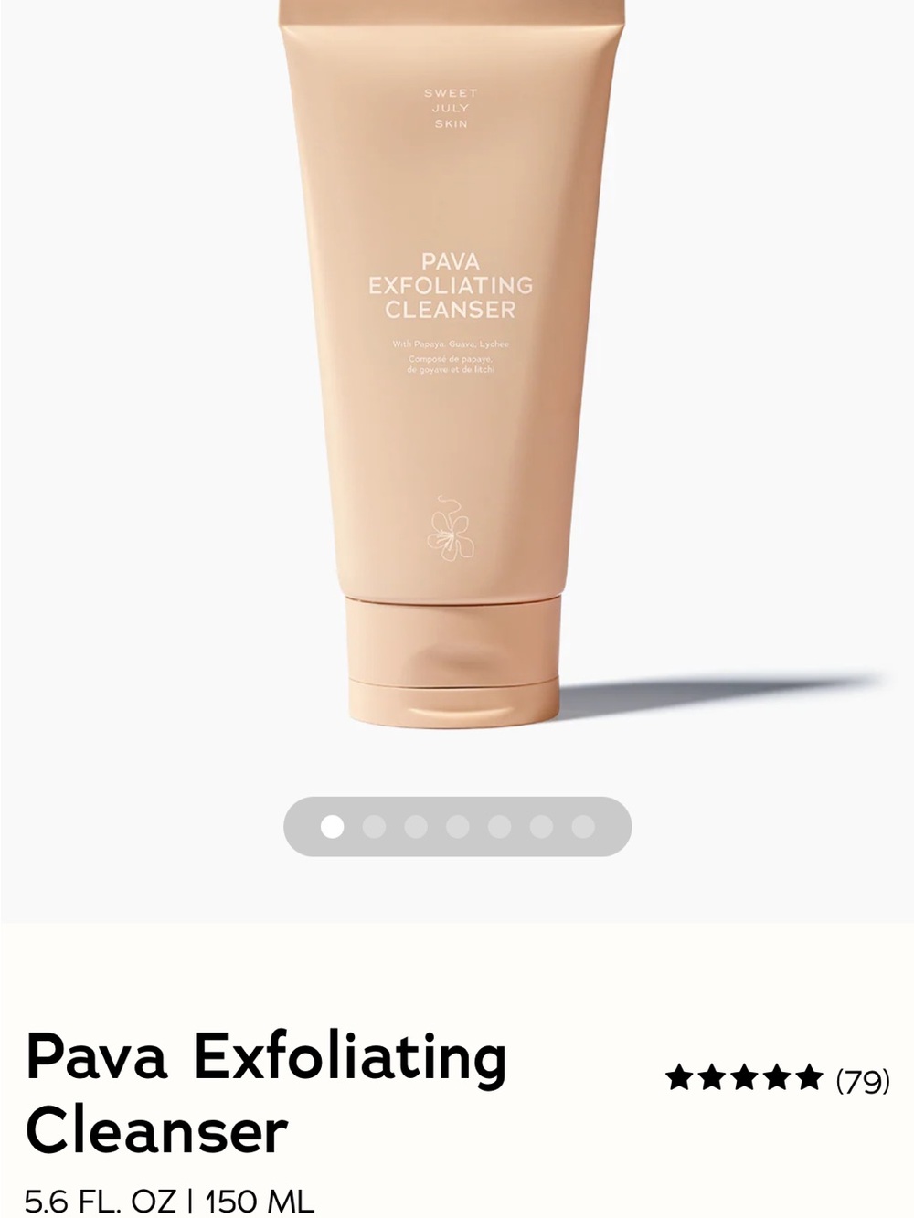 Sweet July Skin Pava Cleanser. NIB.